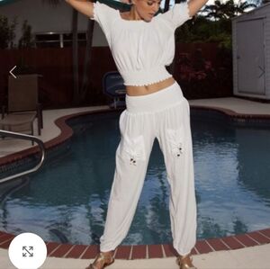 GIOCAM GIGI Wite Pants Medium